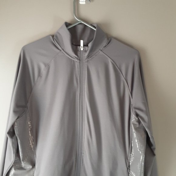 Adidas Women's Grey Full Zip Jacket Sweatshirt Size XL - Picture 2 of 13